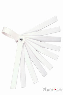 Supporto per ventaglio - 10 braccia in plastica - bianco-crema